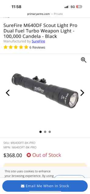 SureFire M640DF Scout Light Pro DFT